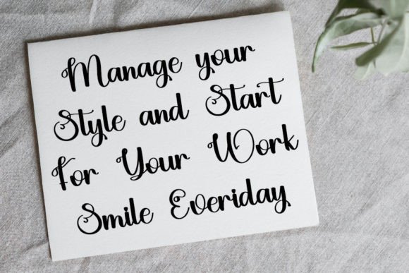 Ligature of Calligraphy Font PNG with transparent background - Preview 2