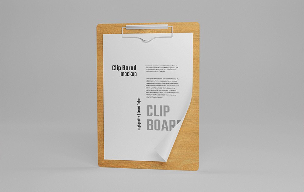 PSD Clipboard with Paper Mockup Graphic by sujhonsharma · Creative Fabrica