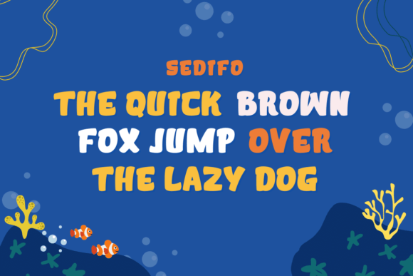 Sedifo Font PNG with transparent background - Preview 1