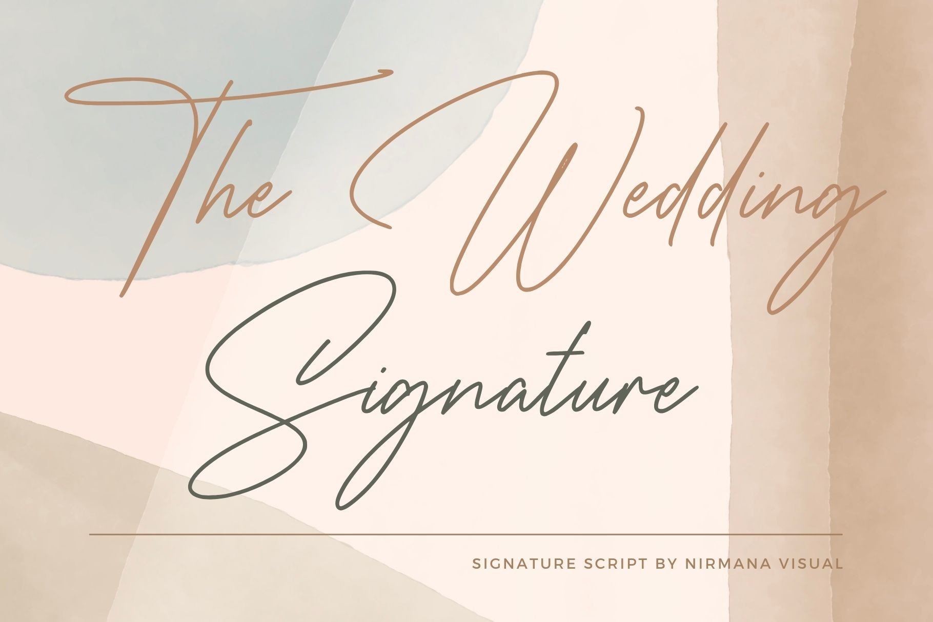 Wedding Signature dazzling script font romantic feminine boho bridal