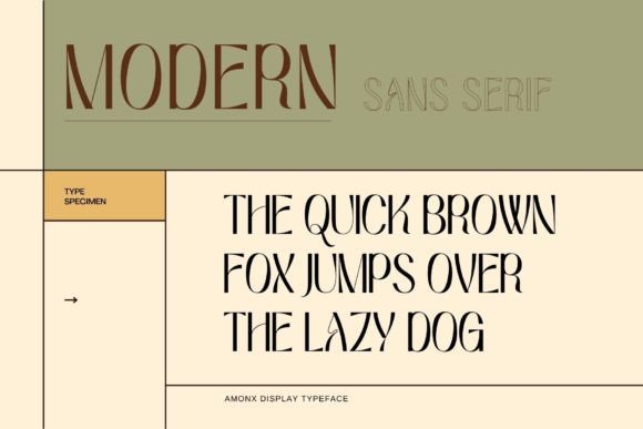 Amonx Font - Preview 6