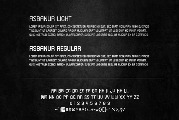 Asbanur Font - Preview 2