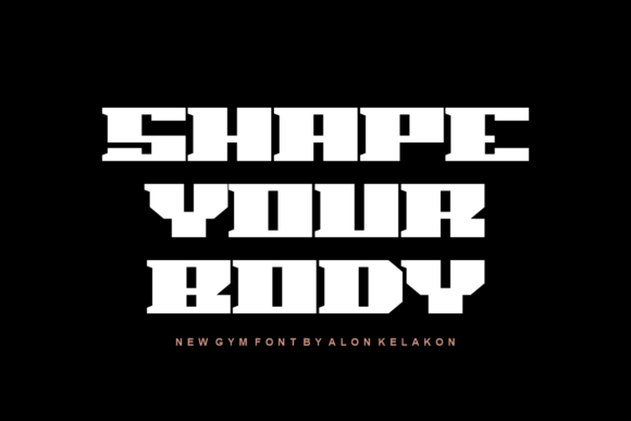 Body Muscle Font - Preview 1