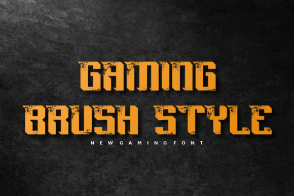 Brush Gaming Font - Preview 2