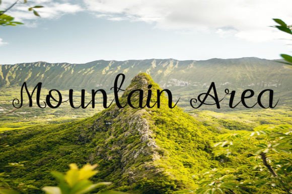 Hi Peak Font PNG with transparent background - Preview 2