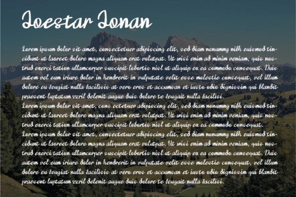 Joestar Jonan Font - Preview 2