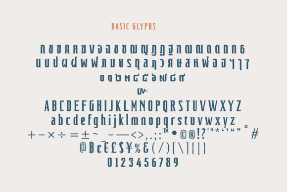 Puzo Font PNG with transparent background - Preview 1