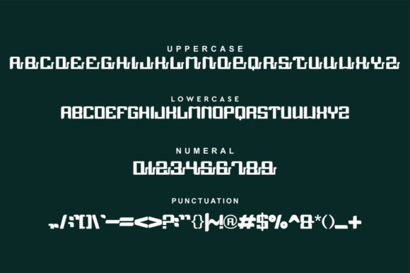 Rubako Font PNG with transparent background - Preview 2
