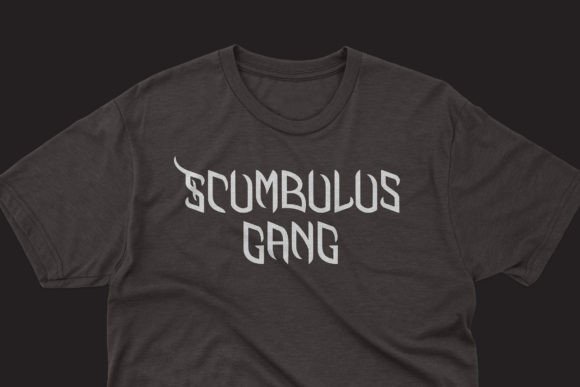Screaming Inside Font PNG with transparent background - Preview 2