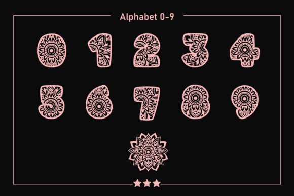 Abc Mandala Font - Preview 3