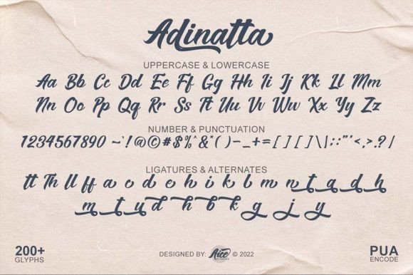 Adinatta Font - Preview 2