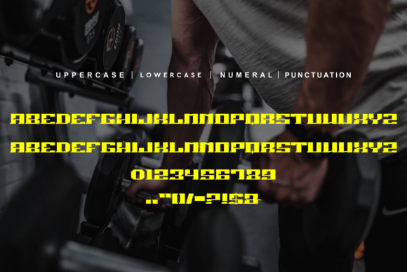 Body Shape Font - Preview 3