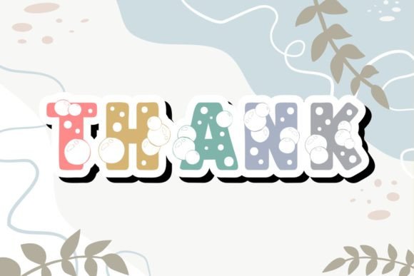 Bubble Font - Preview 4