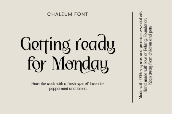 Chaleum Font - Preview 1