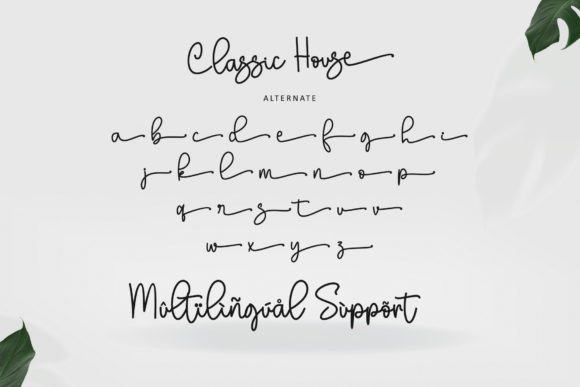 Classic House Font PNG with transparent background - Preview 6