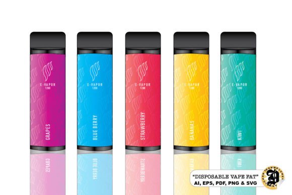 DISPOSABLE VAPE FAT Graphic by by Dan Melchert  Creative Fabrica