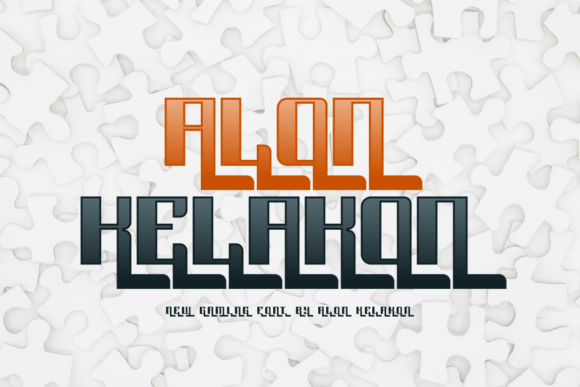 Game Puzzle Font - Preview 2