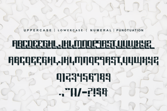 Game Puzzle Font - Preview 3