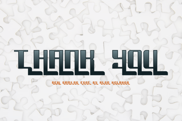 Game Puzzle Font - Preview 4