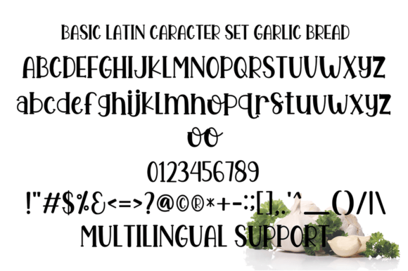 Garlic Bread Font - Preview 3