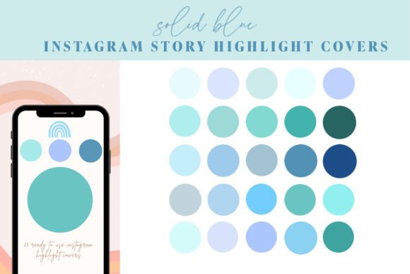 Instagram Story Highlights Cover Blue