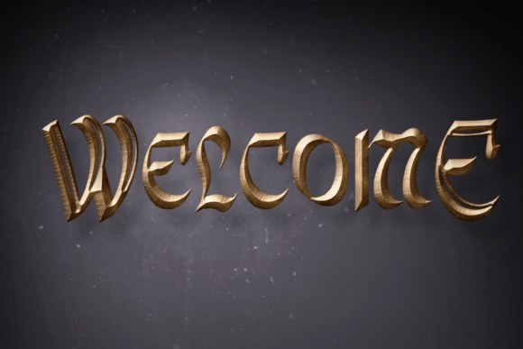 Medieval Timeline Font PNG with transparent background - Preview 1