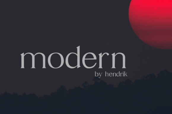 Modern Serif Font By Hendrik studio