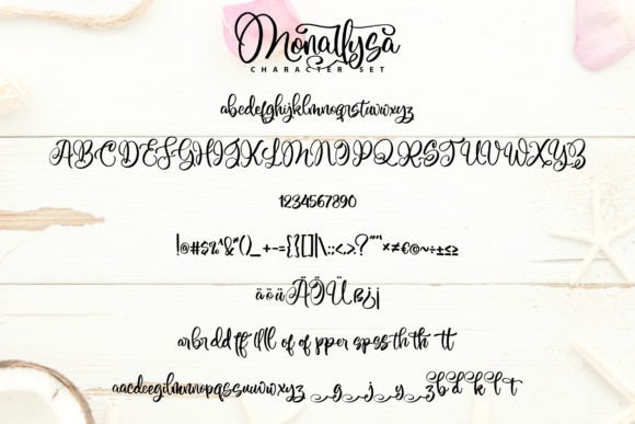 Monallysa Font font preview - 4