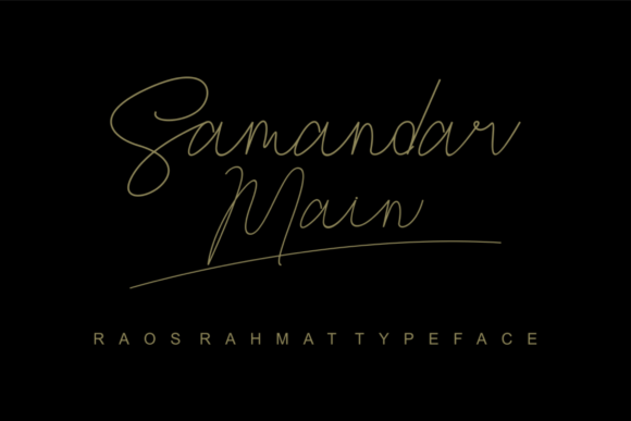 Raos Rahmat Font PNG with transparent background - Preview 1
