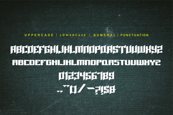 Rusher Gaming Font PNG with transparent background - Preview 3