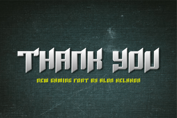 Rusher Gaming Font PNG with transparent background - Preview 4