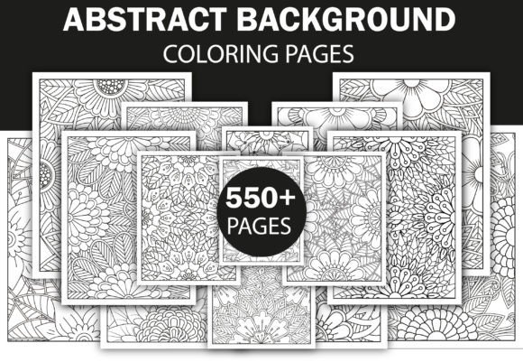 500+ Abstract Coloring Pages Bundle -KDP