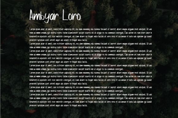 Ambyar Loro Font - Preview 2