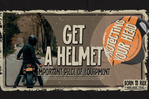 Born to Ride Font PNG with transparent background - Preview 2
