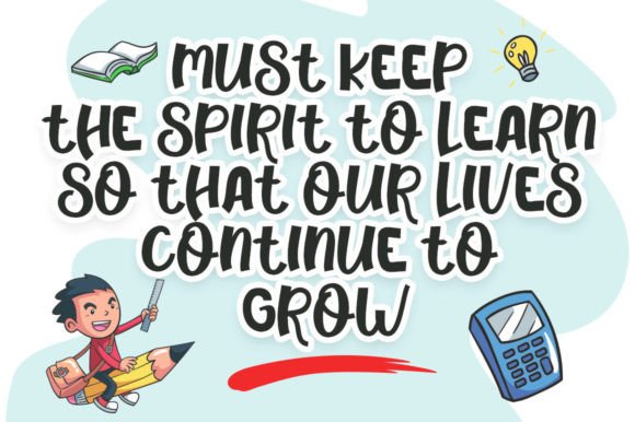 Back to School Font - Preview 1