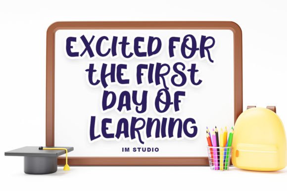 Back to School Font - Preview 4