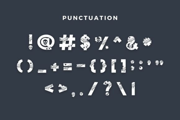 Blood Spatter Font PNG with transparent background - Preview 4