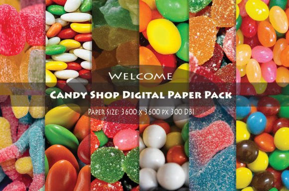 Candy Shop Digital Paper Pack