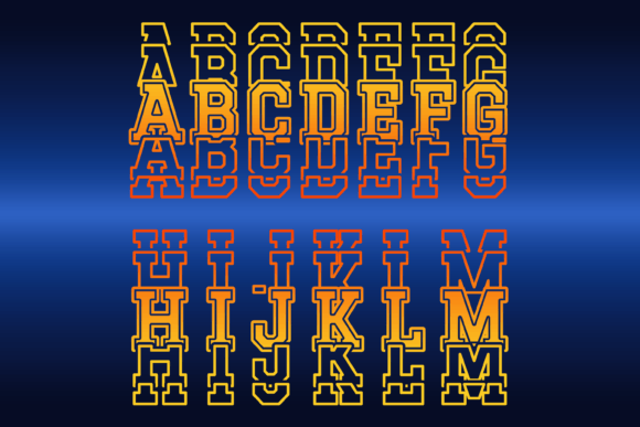 Overlap Font PNG with transparent background - Preview 1