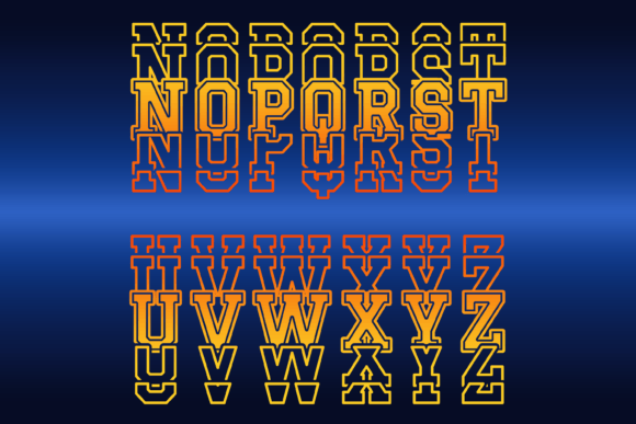 Overlap Font PNG with transparent background - Preview 2
