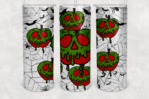 Poison Apple, Halloween Tumbler Wrap Png