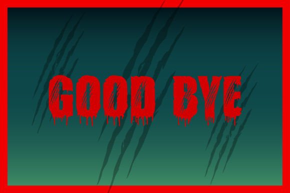 Freddy Dripping Font PNG with transparent background - Preview 5