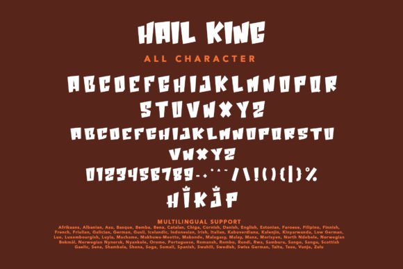 Hail King Font PNG with transparent background - Preview 6