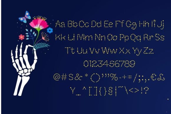 Halloween Bone Font font preview - 1