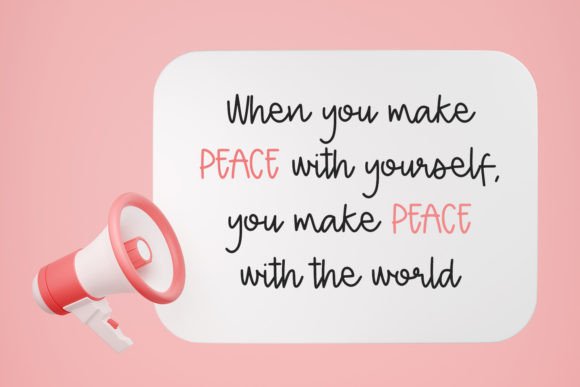 Peace Marker Font PNG with transparent background - Preview 2