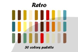 Retro Procreate Color Palette Graphic by blacbidigital · Creative Fabrica