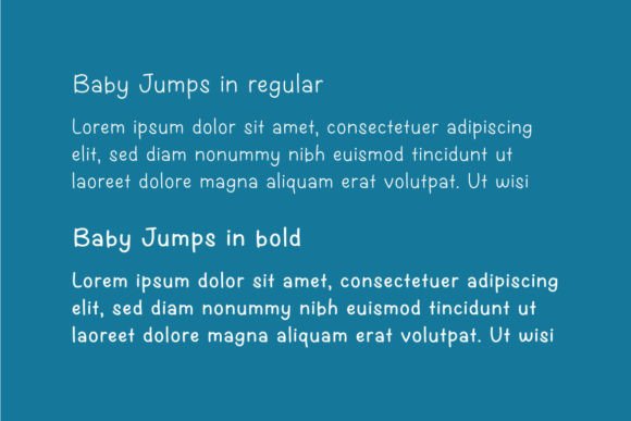 Baby Jumps Font PNG with transparent background - Preview 1