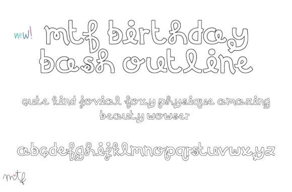 Birthday Bash Duo Font - Preview 1