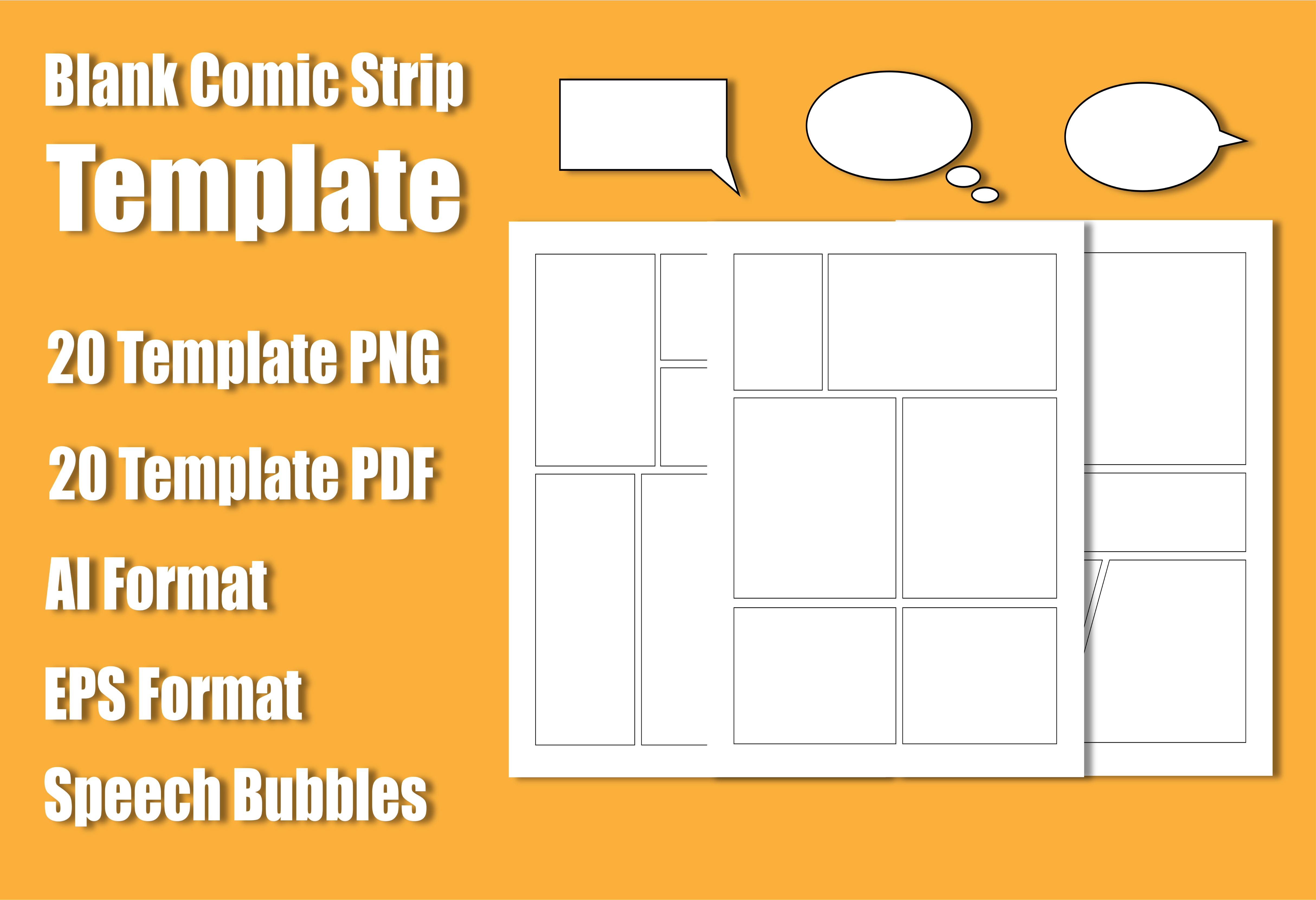 Blank Comic Book KDP Template Interior Graphic by ArtHouse · Creative ...