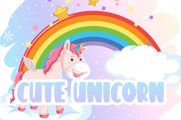 Bright Rainbow Font - Preview 2